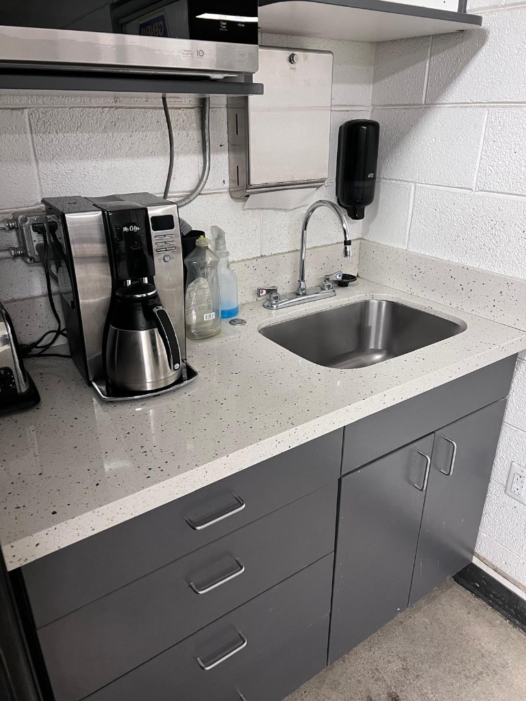 Industrial breakroom and common area after service. Photo 3 of 4.